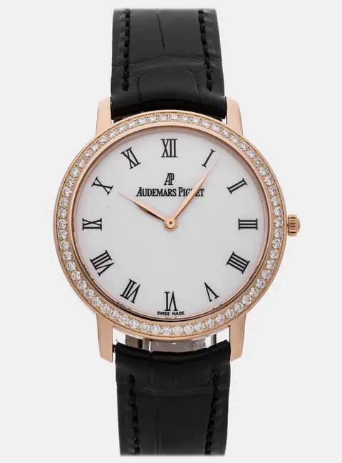 Audemars Piguet Jules Audemars 15133OR.ZZ.A001CR.01 White Manual winding 18K Rose Gold Men's Wristwatch 36mm