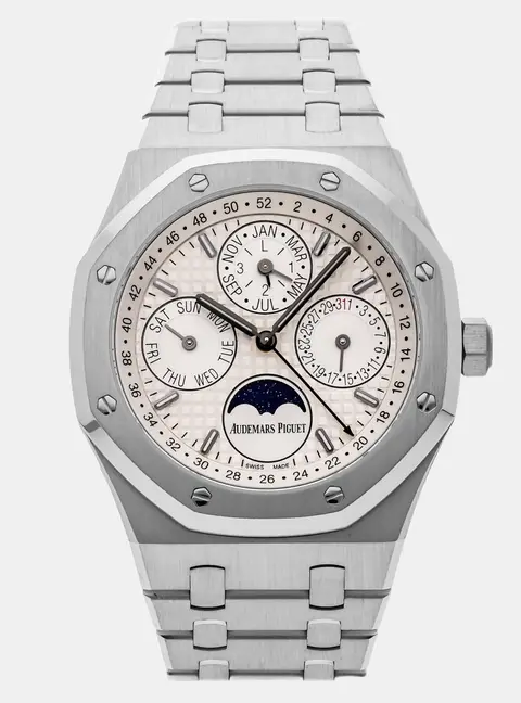 Audemars Piguet Royal Oak 26574ST.OO.1220ST.01 White Stainless Steel Automatic Men's Wristwatch 41mm