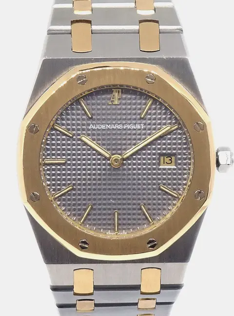 Audemars Piguet Royal Oak 56143SA Grey 18K Yellow Gold, Stainless Steel Quartz Men's Wristwatch 33 mm