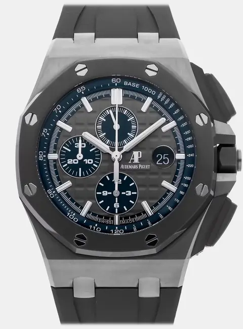 Audemars Piguet Royal Oak Offshore 26400IO.OO.A004CA.02 Grey Titanium Automatic Men's Wristwatches 44mm