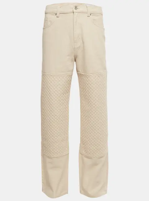 Axel Arigato Beige Textured Denim Jeans S/Waist 31"