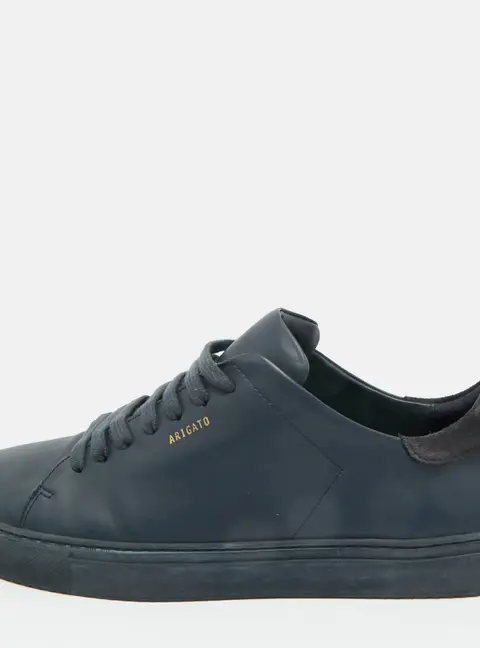 Axel Arigato Navy Blue Leather Low Top Sneakers Size 47
