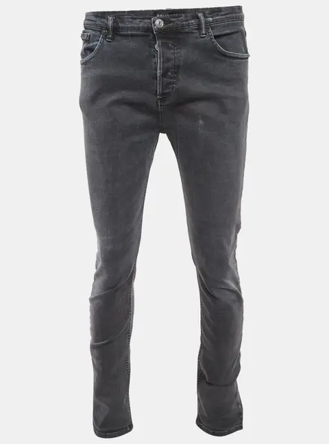 Balenciaga Grey Denim Straight Fit Jeans L/Waist 33"