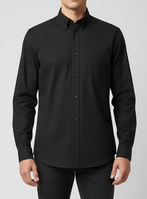 Balenciaga Black Logo Graphic Cotton Oversized Shirt M