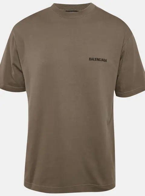 Balenciaga Unisex Brown Crewneck T-Shirt XXS