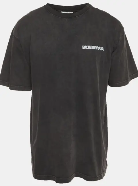 Balenciaga Unisex Black Short Sleeve Crewneck T-Shirt S