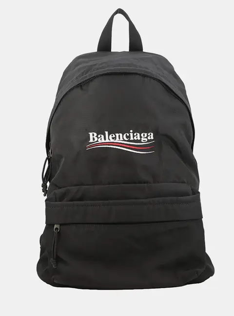 Balenciaga Explorer Black Nylon Backpack Bag