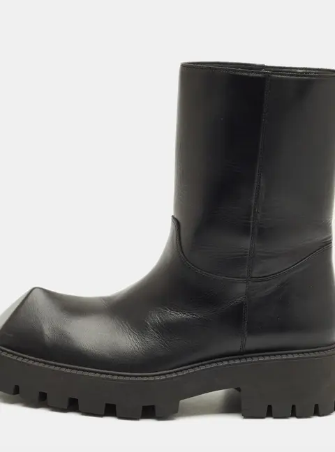 Balenciaga Rhino Size 41 Black Leather Chelsea Boots