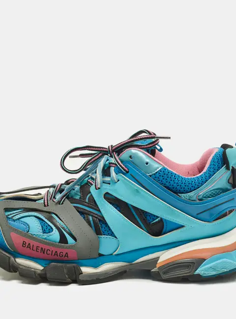 Balenciaga Track Size 42 Multicolor Faux Leather and Mesh Low Top Sneakers