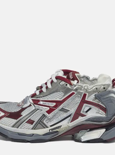 Balenciaga Runner Size 41 Multicolor Faux Leather and Mesh Low Top Sneakers
