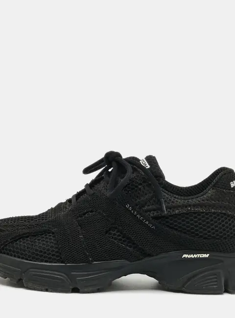 Balenciaga Black Mesh Phantom Low-Top Sneakers Size 40