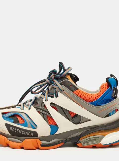 Balenciaga Track Size 40 Multicolor Leather and Mesh Lace Up Sneakers