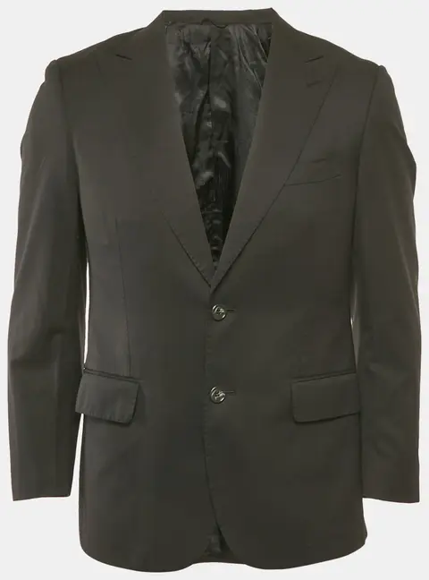 Balmain Black Wool Extra Slim Fit Blazer S