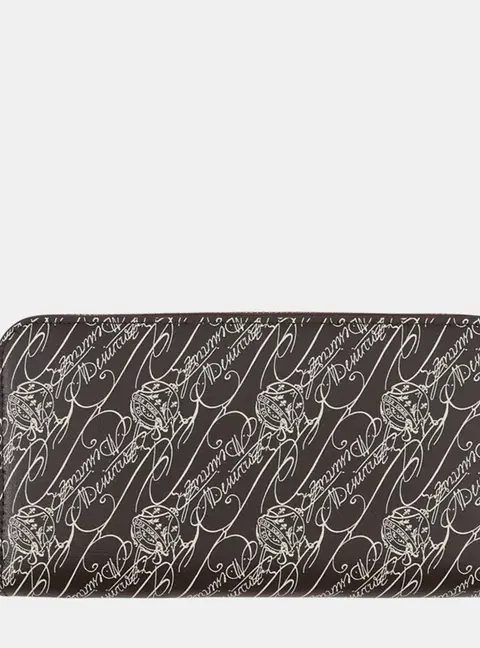 Berluti Itauba Dark Brown Venice Calfskin Leather Wallet Bag