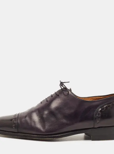 Berluti Alessandro Size 43.5 Two Tone Leather Oxfords
