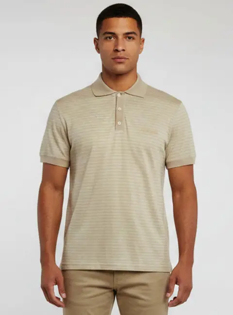 Billionaire Beige Linen Short Sleeve T-Shirt XS