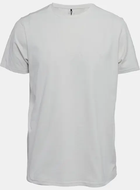 Born Living Yoga White Chalk Logo Print Jersey T-Shirt M