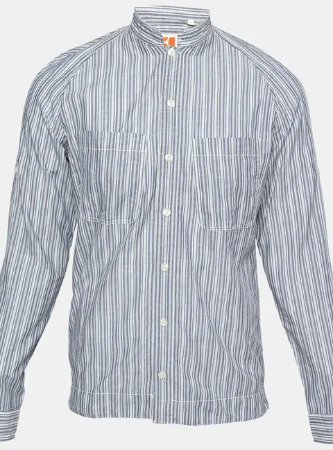 Boss Orange by Hugo Boss Multicolor Striped Cotton Long Sleeve Shirt S