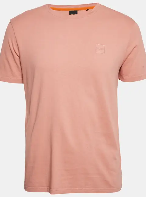 Boss Orange by Hugo Boss Peach Pink Jersey Tales T-Shirt L