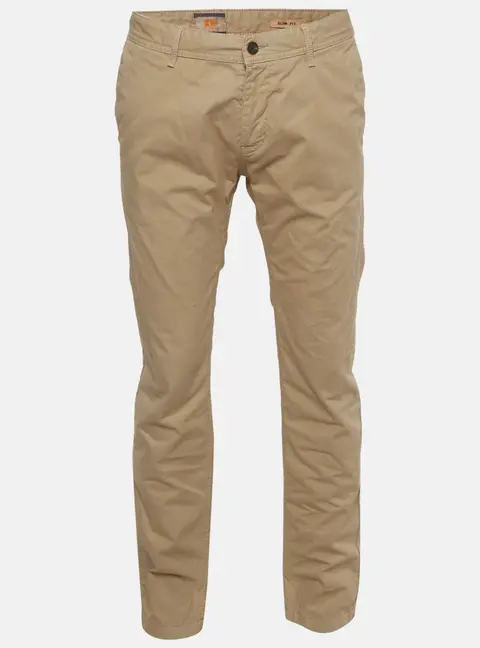 Boss Orange by Hugo Boss Beige Cotton Slim Fit Chino Pants XL