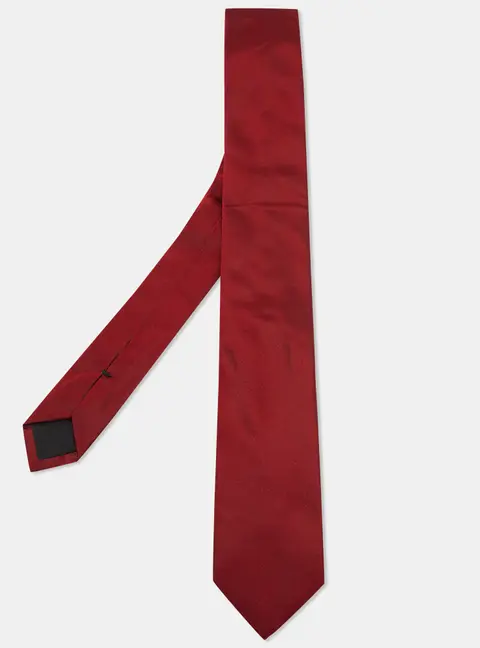 Boss By Hugo Boss Red Silk Tie