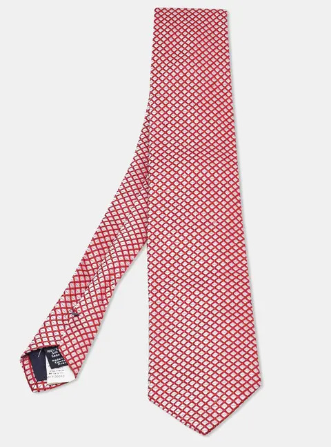 Boss By Hugo Boss Red Jacquard Classic Tie