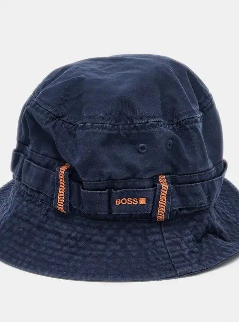 Boss By Hugo Boss Blue Cotton Bucket Hat S/M
