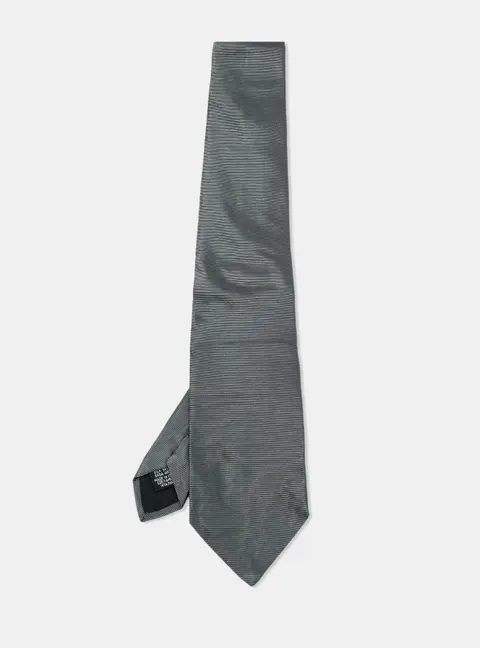 Boss By Hugo Boss Grey/Metallic Jacquard Silk Tie