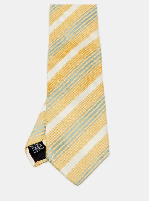 Boss By Hugo Boss Multicolor Diagonal Print Silk Traditional Tie