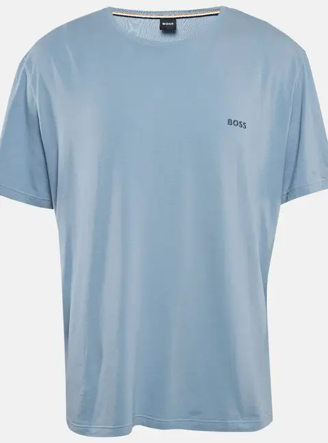 Boss By Hugo Boss Blue Logo Print Jersey Crew Neck T-Shirt XXL