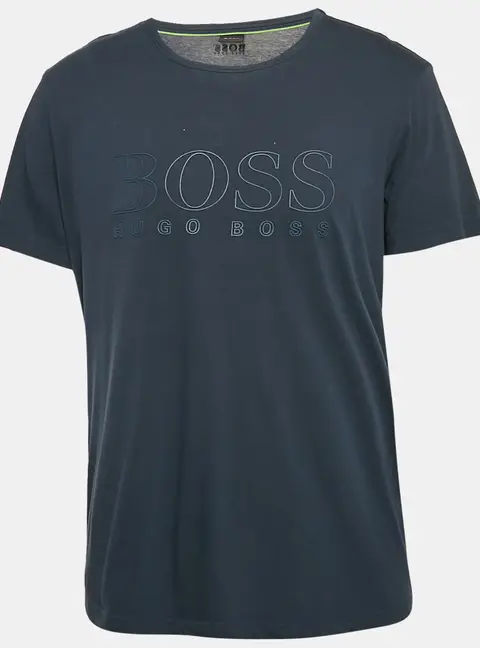 Boss By Hugo Boss Blue Logo Print Jersey T-Shirt XL