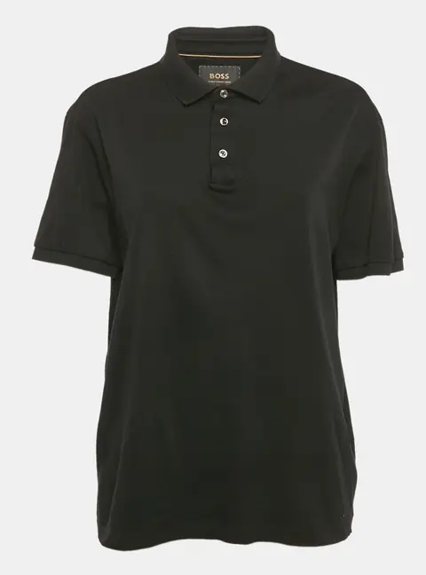 Boss By Hugo Boss Black Jersey Polo T-Shirt L
