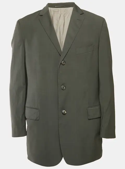 Boss By Hugo Boss Grey Virgin Wool Single Breasted Blazer XXL