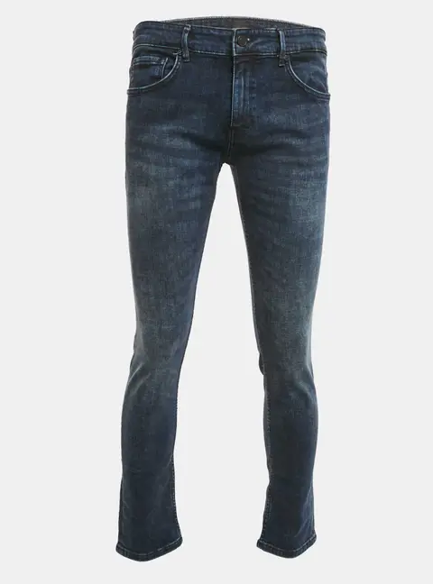 Boss By Hugo Boss Dark Blue Washed Denim Jeans L Waist 36"