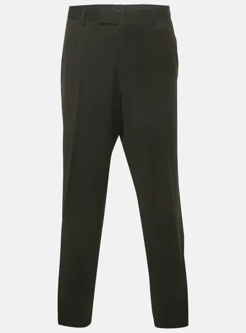 Boss By Hugo Boss Black Wool Formal Pants 4XL