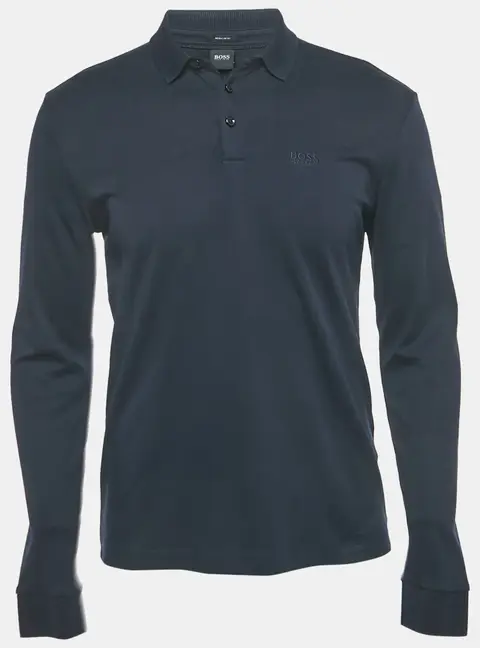 Boss By Hugo Boss Navy Blue Jersey Pado 11 Polo T-Shirt S