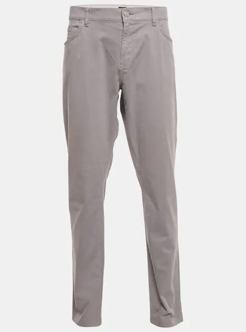 Boss By Hugo Boss Grey Cotton Stretch Fit Trouser XXXL