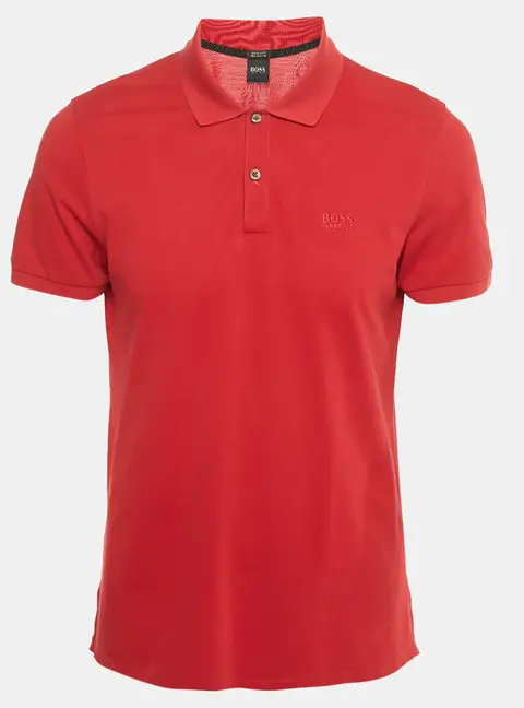 Boss by Hugo Boss Red Cotton Pallas Polo T-Shirt M