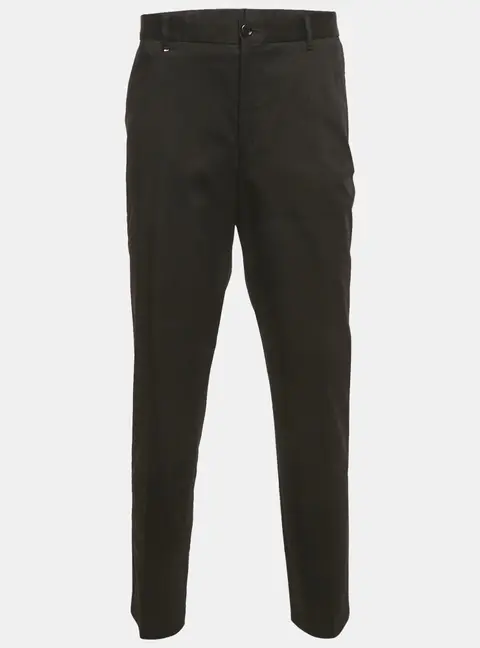 Boss By Hugo Boss Black Gabardine Formal Trousers XXL