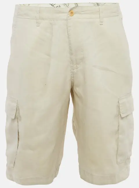 Boss By Hugo Boss Beige Linen Shorts M