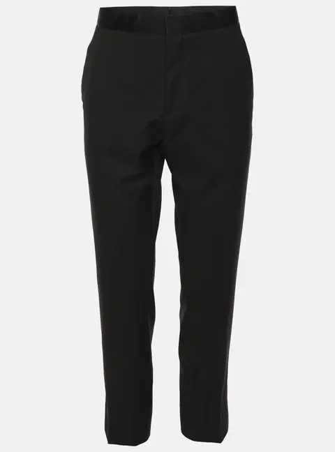 Boss By Hugo Boss Black Virgin Wool Formal Pants M