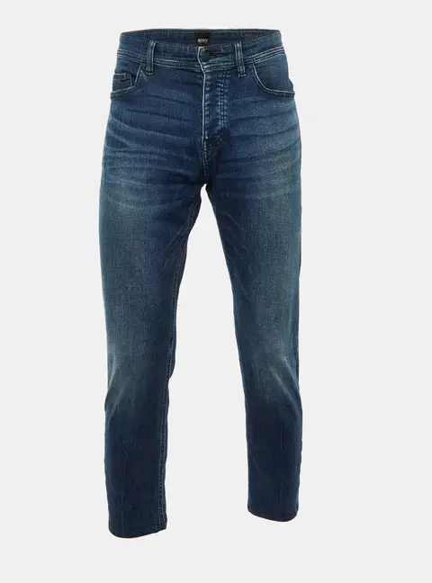 Boss by Hugo Boss Blue Denim 040 Taber Tapered Fit Jeans L/Waist 36"