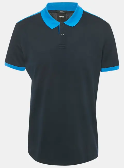 Boss By Hugo Boss Navy Blue Cotton Phillipson 39 Slim Fit Polo T- Shirt XL