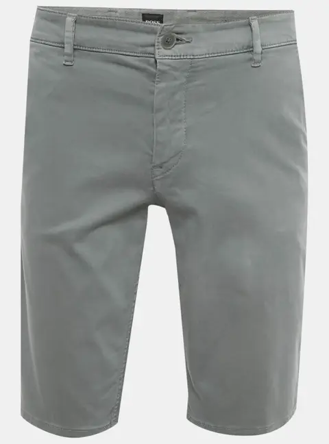 Boss By Hugo Boss Grey Cotton Slim Fit Shorts L