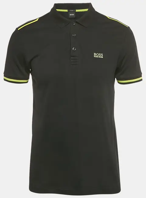 Boss by Hugo Boss Black Logo Jersey Paule 2 Polo T-Shirt M