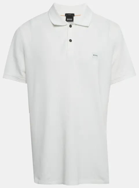 Boss By Hugo Boss White Pique Slim Fit Polo T-Shirt XXL