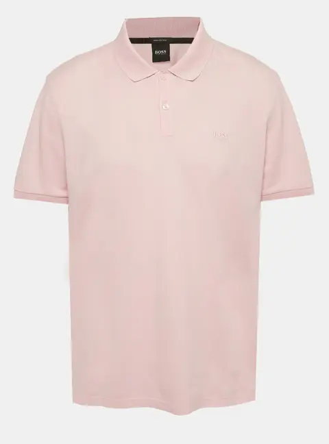 Boss by Hugo Boss Pink Logo Embroidered Pique Pallas Polo T-Shirt XXL
