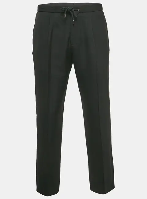 Boss By Hugo Boss Black Wool Blend Trousers  XL/Waist 36"