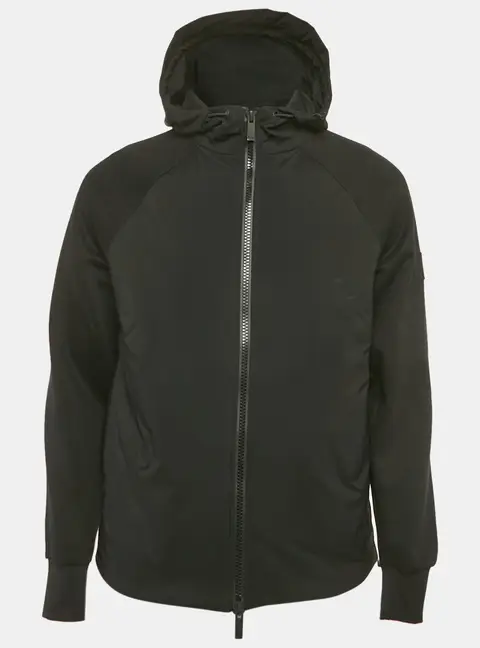 Boss By Hugo Boss Black Cotton and Nylon Zip-Up Steele Jacket S