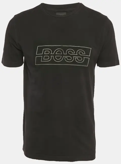 Boss By Hugo Boss Black Logo Print Jersey T-Shirt L